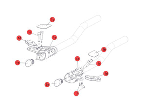 BMC Spare Parts | TM01 Extension Bracket Kit BLACK